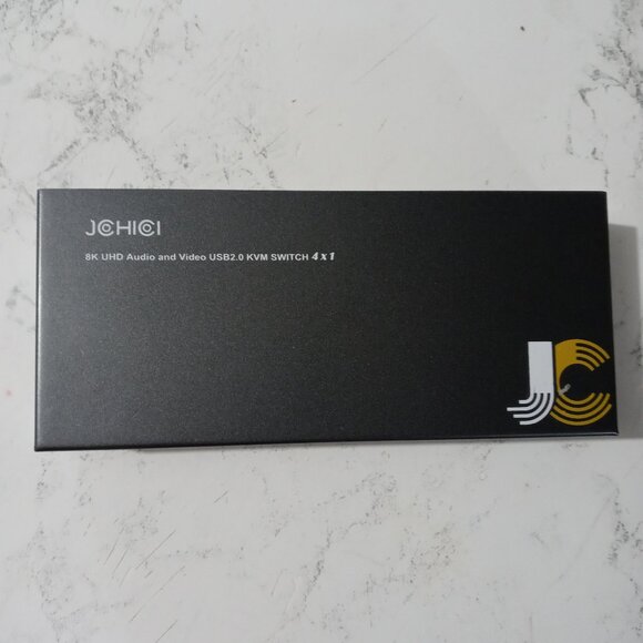 JCHICI 8K UHD AUDIO & VIDEO KVM SWITCH BOX 4 X 1 - Picture 2 of 4